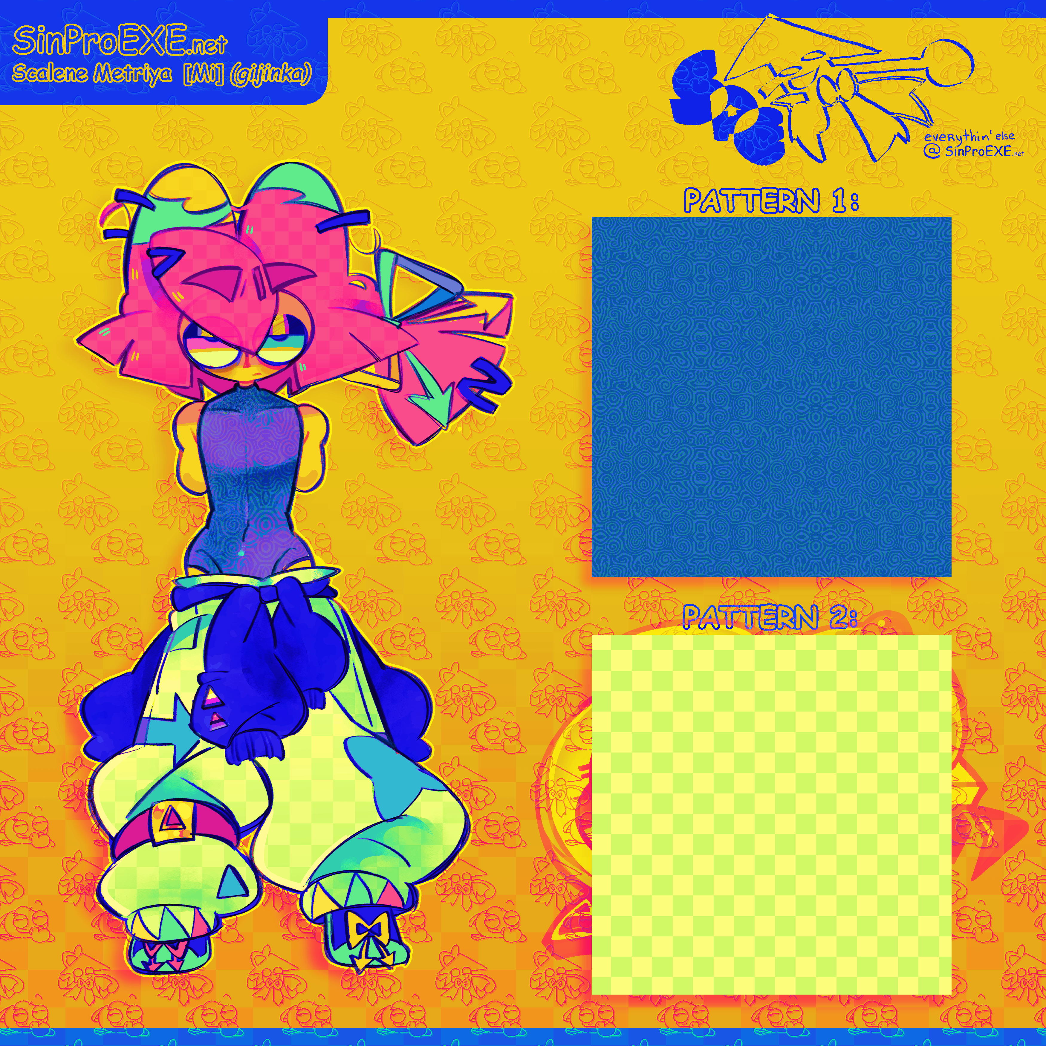 colored reference for Scalene's gijinka